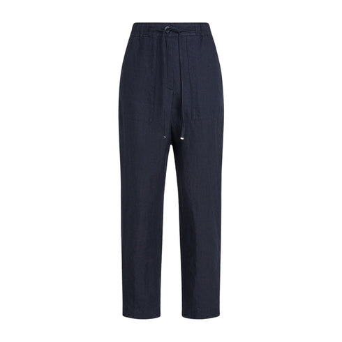 Pantalone Donna boyfriend in lino Blu Tommy Hilfiger- Francavilla Moda